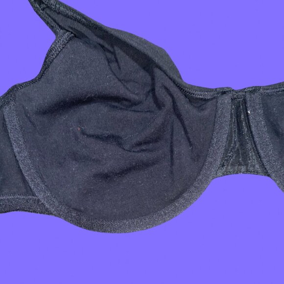 Sz.36D*Fruit of the Loom*Black Unlined Bra - Picture 4 of 6